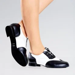So Danca Oxford Lace Up Soft PU Upper with Suede Sole