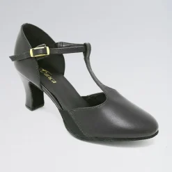 So Danca T-Bar Buckle Fastening Elasticated Gussets 2.5 Inches Heel Shoes