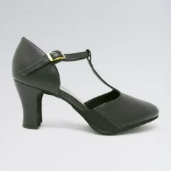So Danca T-Bar Buckle Fastening Elasticated Gussets 2.5 Inches Heel Shoes