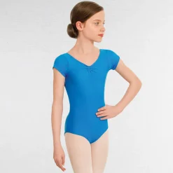 1st Position Alice Cap Sleeved Ruched Leotard (Matt Nylon)