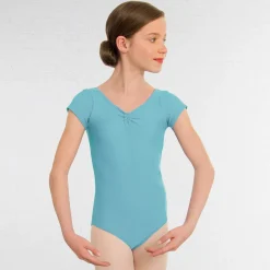 1st Position Alice Cap Sleeved Ruched Leotard (Matt Nylon)