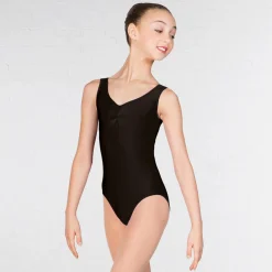 1st Position Angela Ruched Front Leotard