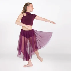 1st Position Asymmetric Top with Separate Skirted Leotard