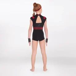 1st Position Cap Sleeved Sequin Unitard with Cutaway Panels