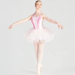 1st Position Colour Block Tutu with Lace Detail