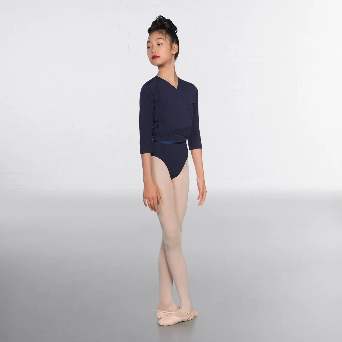 1st Position Cotton/Poly X Over Cardigan 3/4 length sleeves
