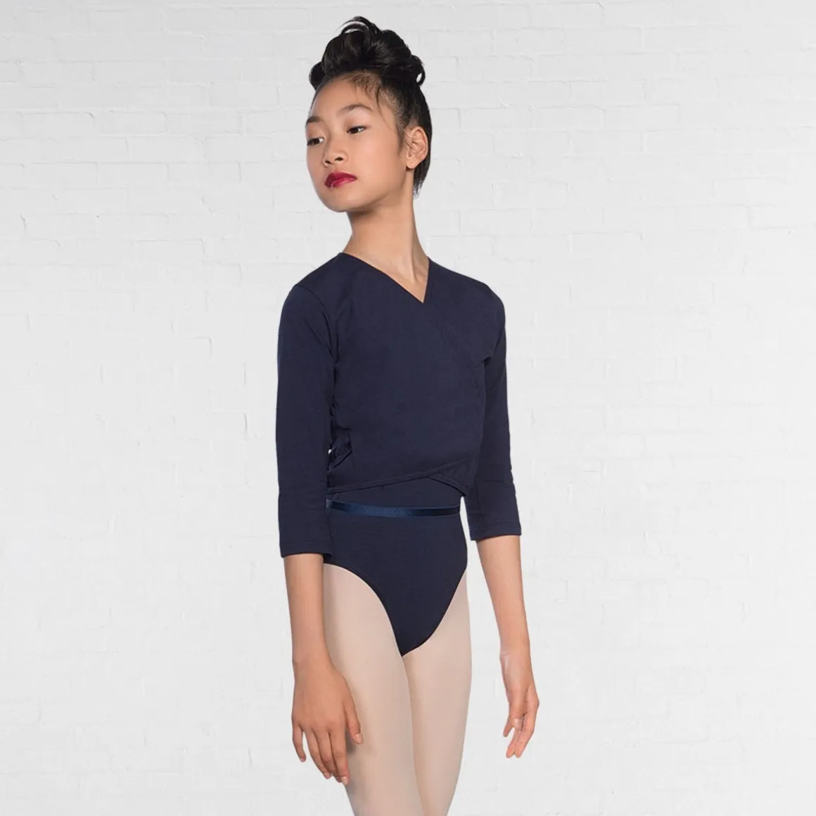 1st Position Cotton/Poly X Over Cardigan 3/4 length sleeves