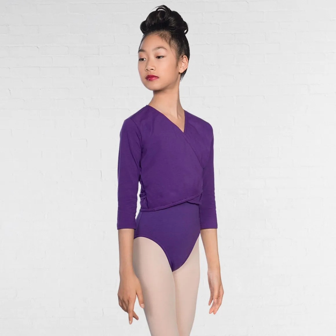 1st Position Cotton/Poly X Over Cardigan 3/4 length sleeves