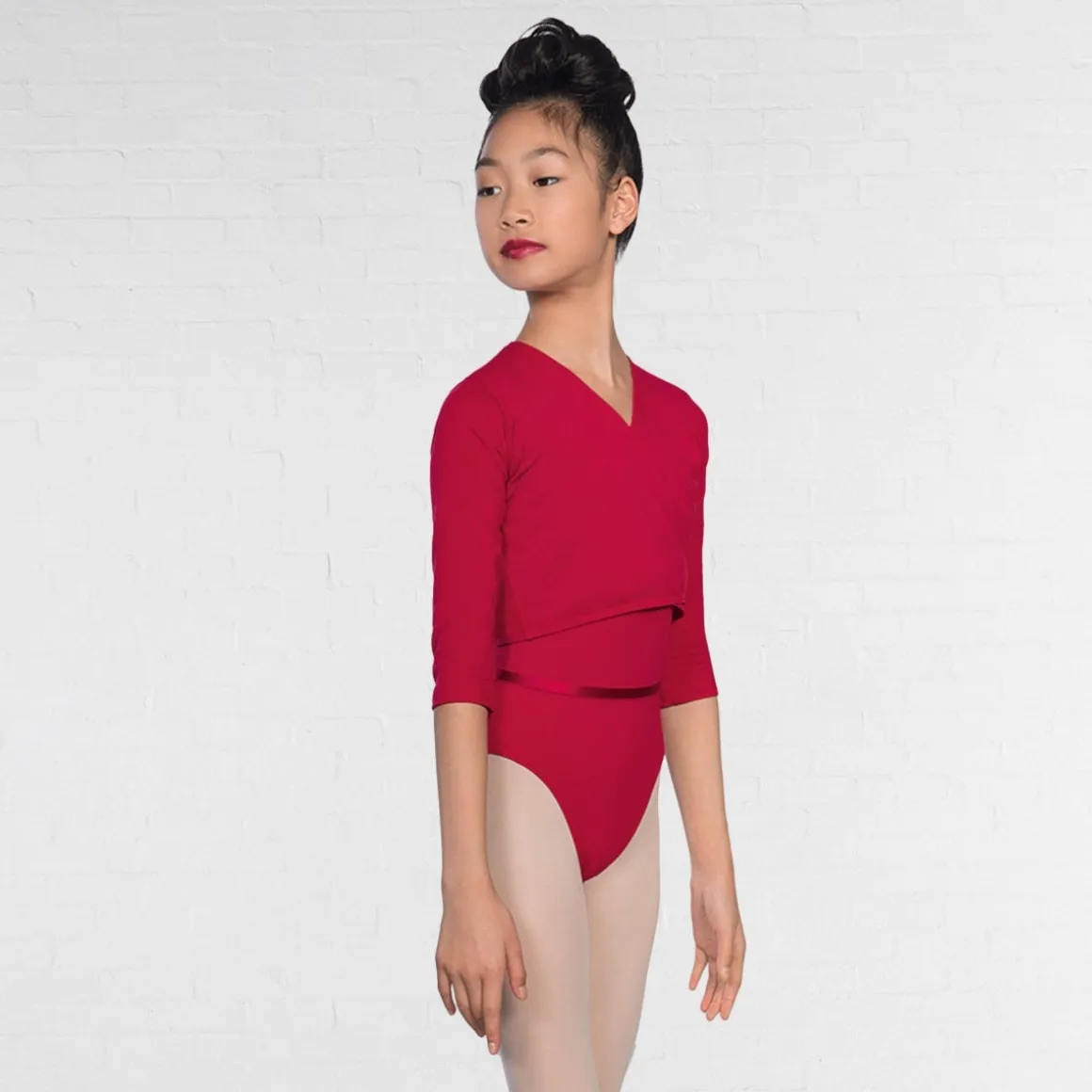 1st Position Cotton/Poly X Over Cardigan 3/4 length sleeves