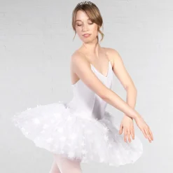 1st Position Floral Motif Glitter Net Tutu