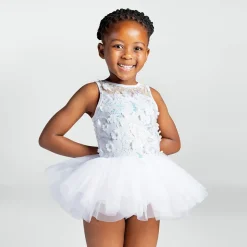 1st Position Floral Sequin Tutu with Mesh Yoke