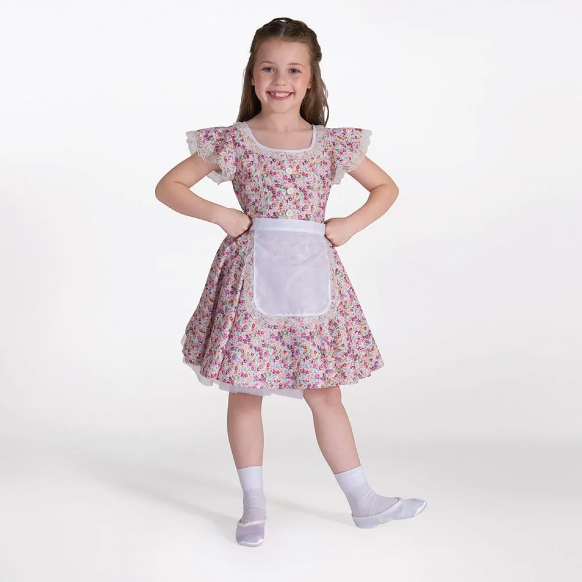 1st Position Floral Tea Dress with Apron