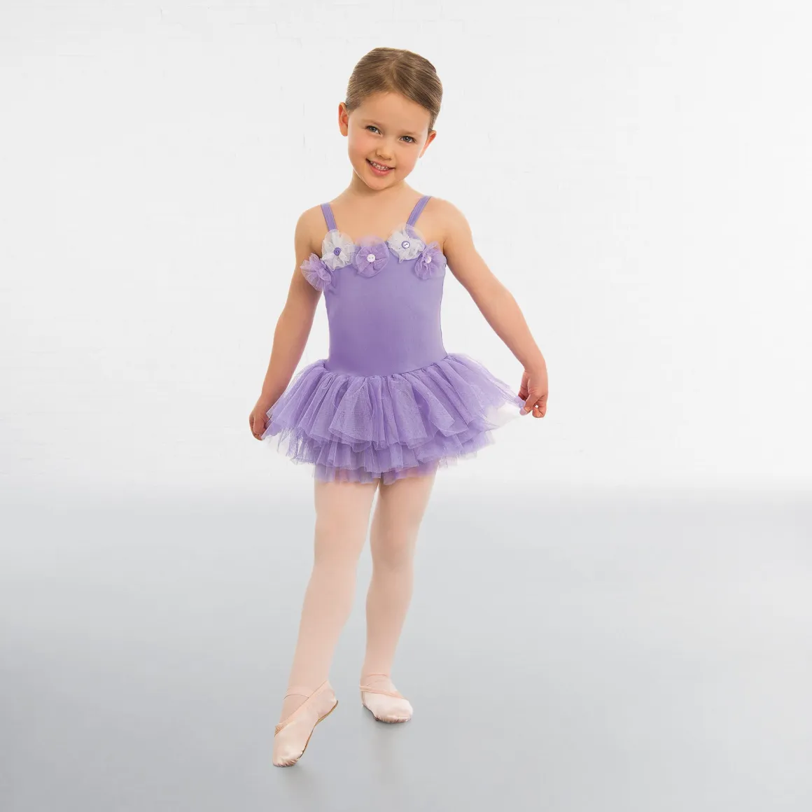 1st Position Flower Button Trim Tutu