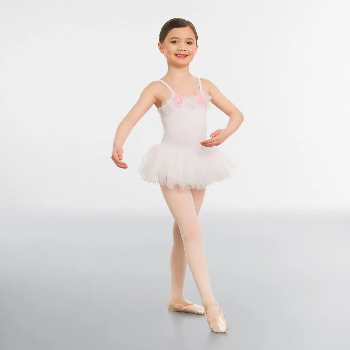 1st Position Flower Button Trim Tutu