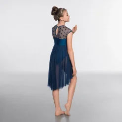 1st Position Geometric Mesh Dress Lyrical