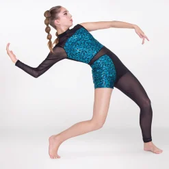 1st Position Geometric Panelled Catsuit