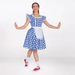 1st Position Gingham Tea Dress with Apron