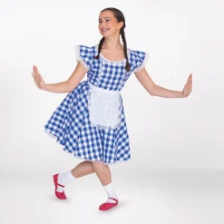 1st Position Gingham Tea Dress with Apron