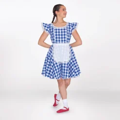 1st Position Gingham Tea Dress with Apron