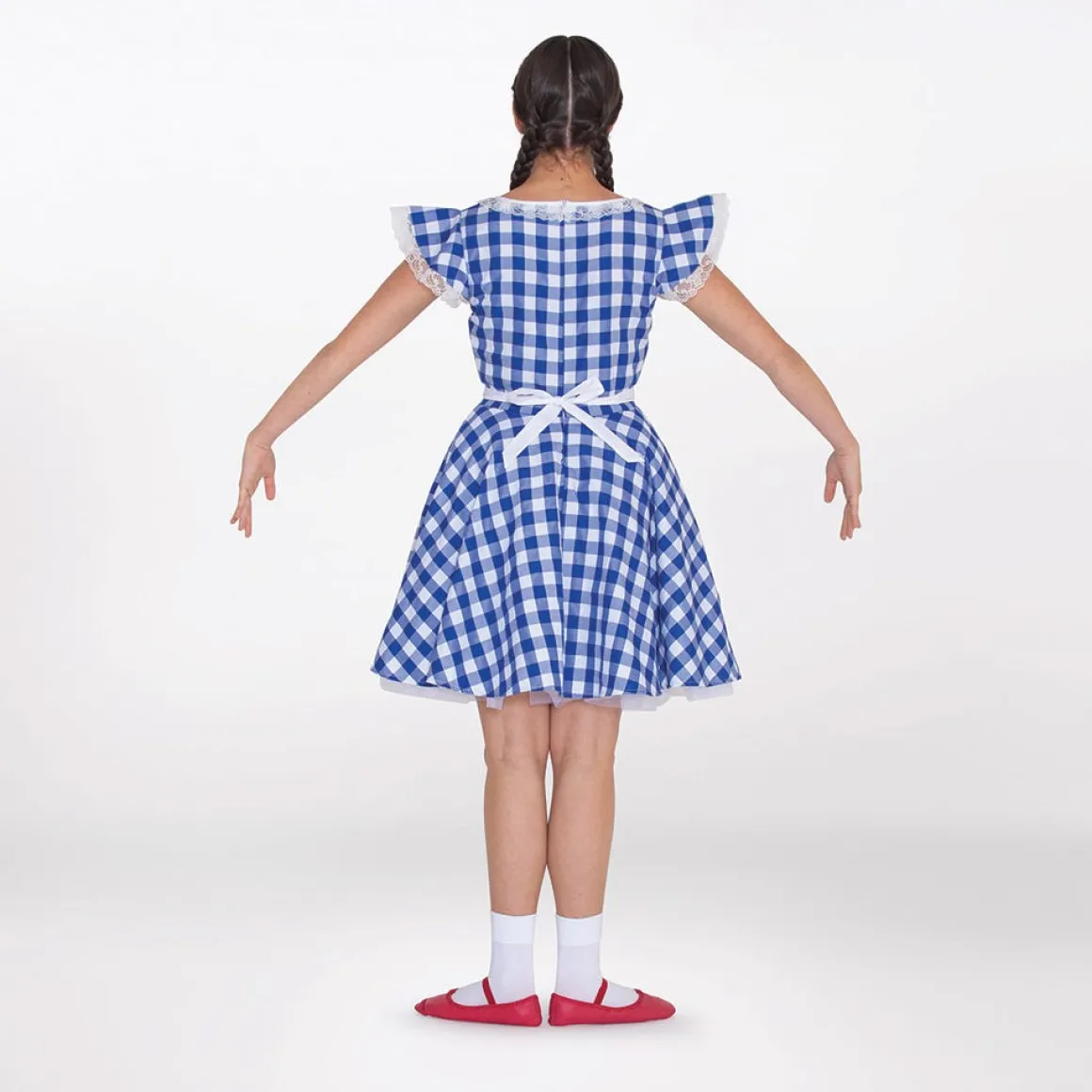 1st Position Gingham Tea Dress with Apron