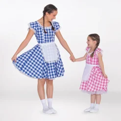 1st Position Gingham Tea Dress with Apron