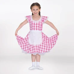 1st Position Gingham Tea Dress with Apron