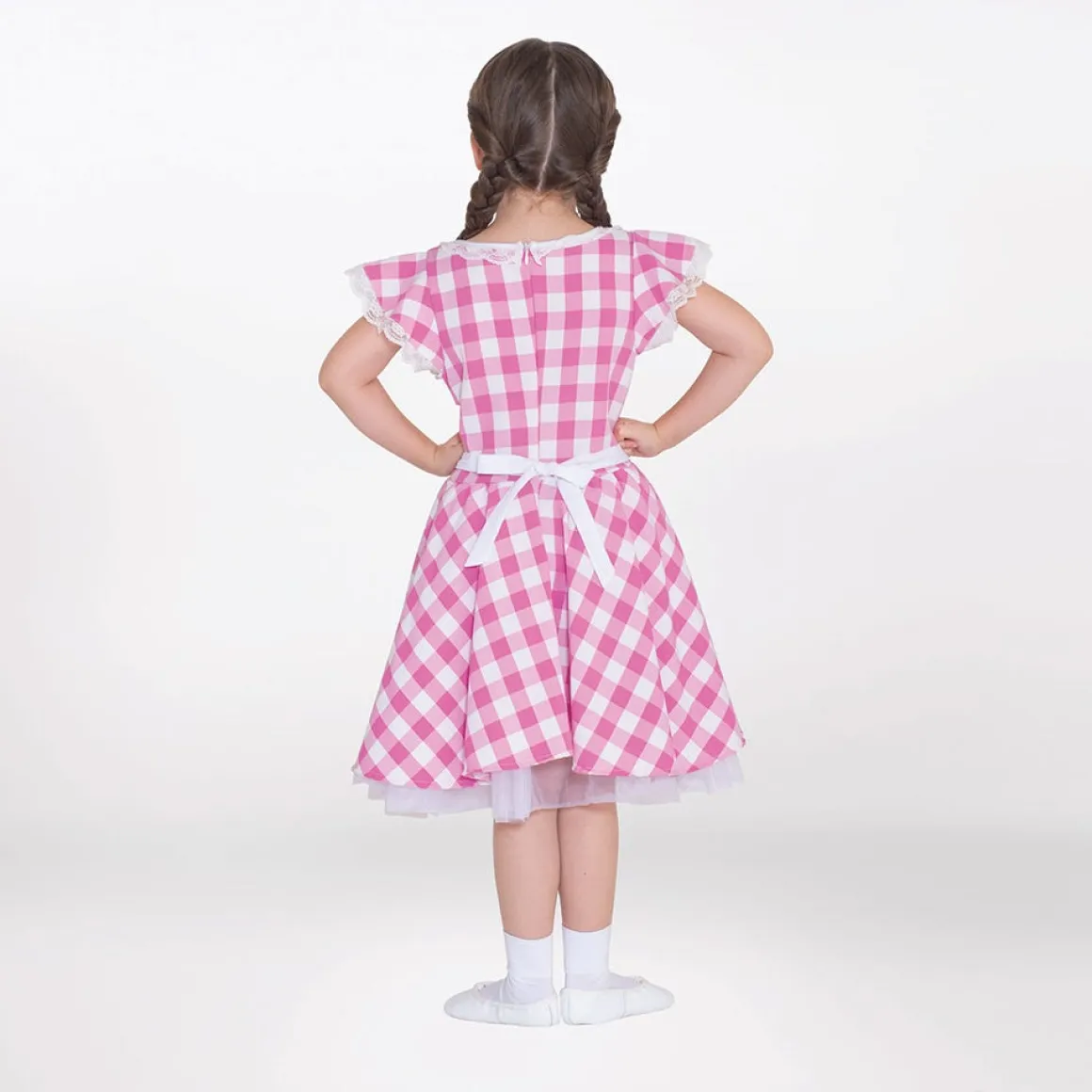 1st Position Gingham Tea Dress with Apron