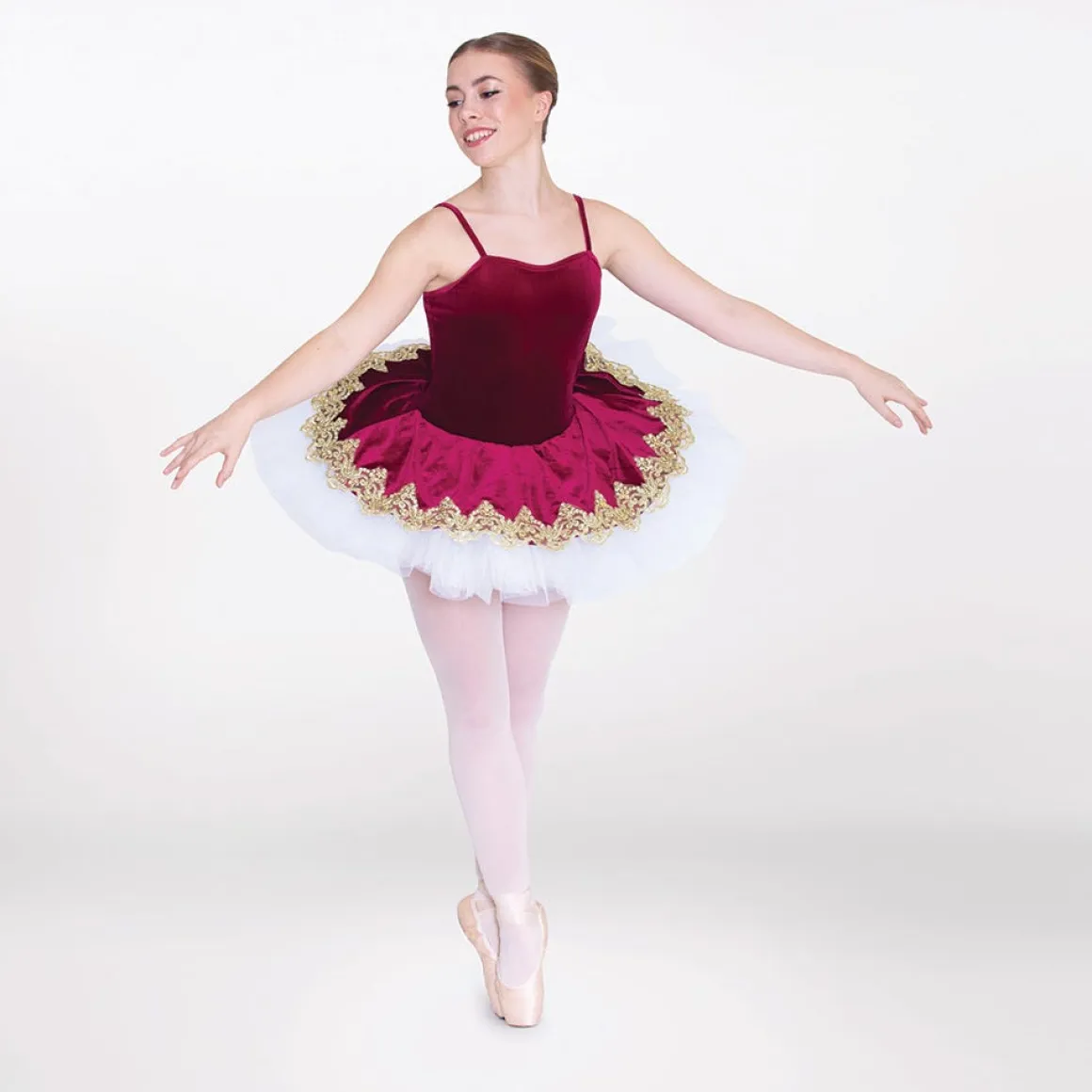 1st Position Goldwork Applique Velour Tutu