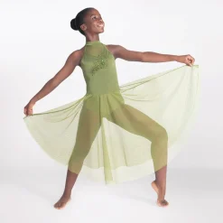 1st Position Halterneck Appliqued Lyrical Dress