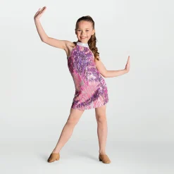 1st Position Halterneck Dress with All Over Sequin