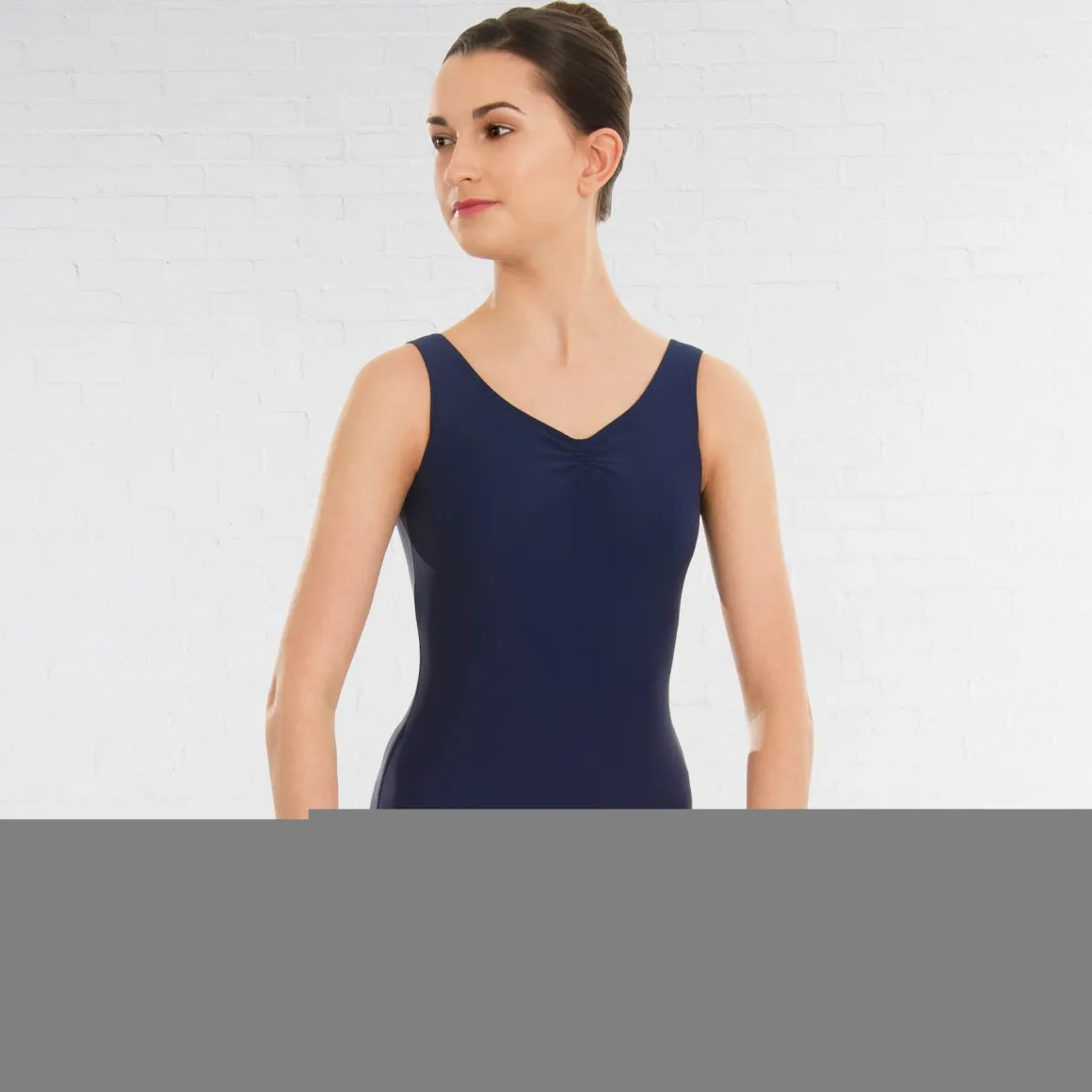 1st Position Helena Ruched Lined Leotard (Matt Nylon)