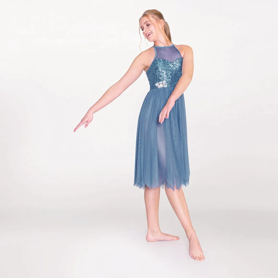 1st Position High Neck Multi Sequin Lyrical Dress