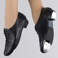 1st Position Junior Leather Lace Up Tap Shoe