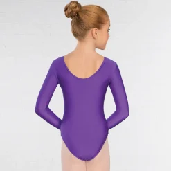 1st Position Karen Ruched Front Long Sleeved Leotard