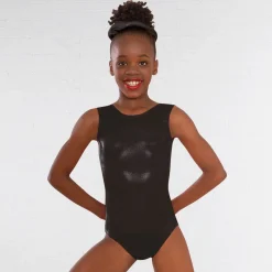 1st Position Kourtney Hologram Shine Sleeveless Leotard