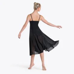 1st Position Long Mesh Dress Leotard