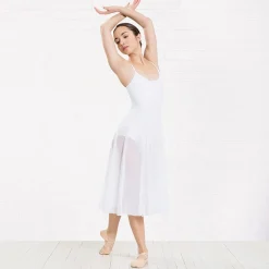 1st Position Long Mesh Dress Leotard
