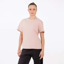 1st Position Loose Fit Cropped Tee Pink