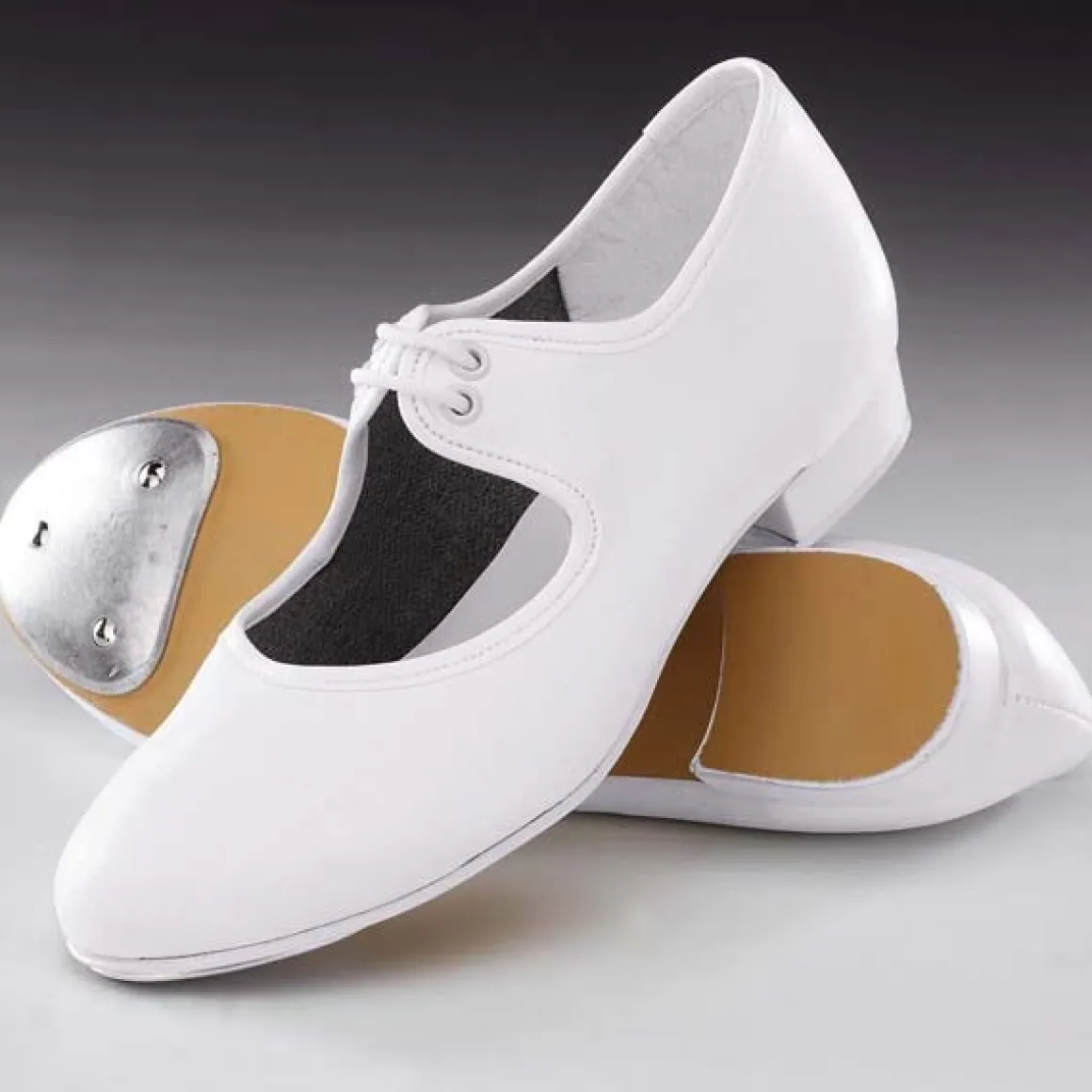 1st Position Low Heel PU Tap Shoes