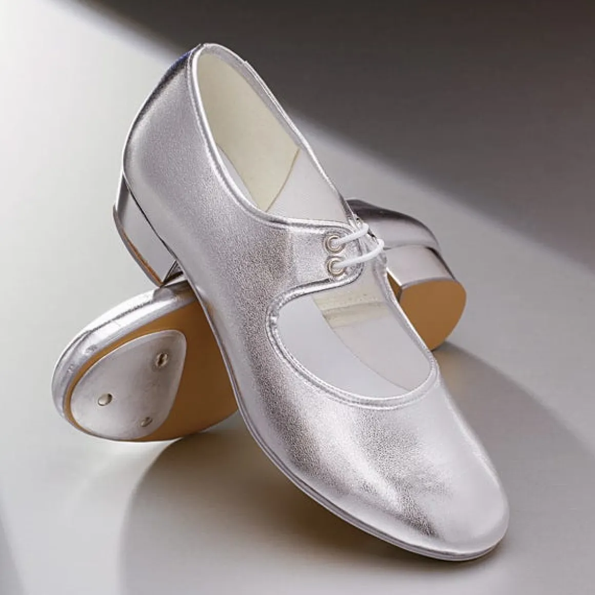 1st Position Low Heel PU Tap Shoes