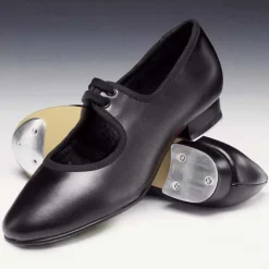 1st Position Low Heel Shoe with Toe & Heel Taps