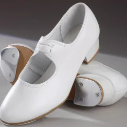 1st Position Low Heel Shoe with Toe & Heel Taps