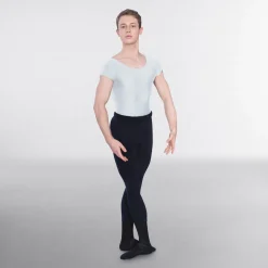 1st Position Male Cap Sleeve Scoop Neck Leotard