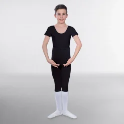 1st Position Male Short Sleeve Scoop Neck Leotard