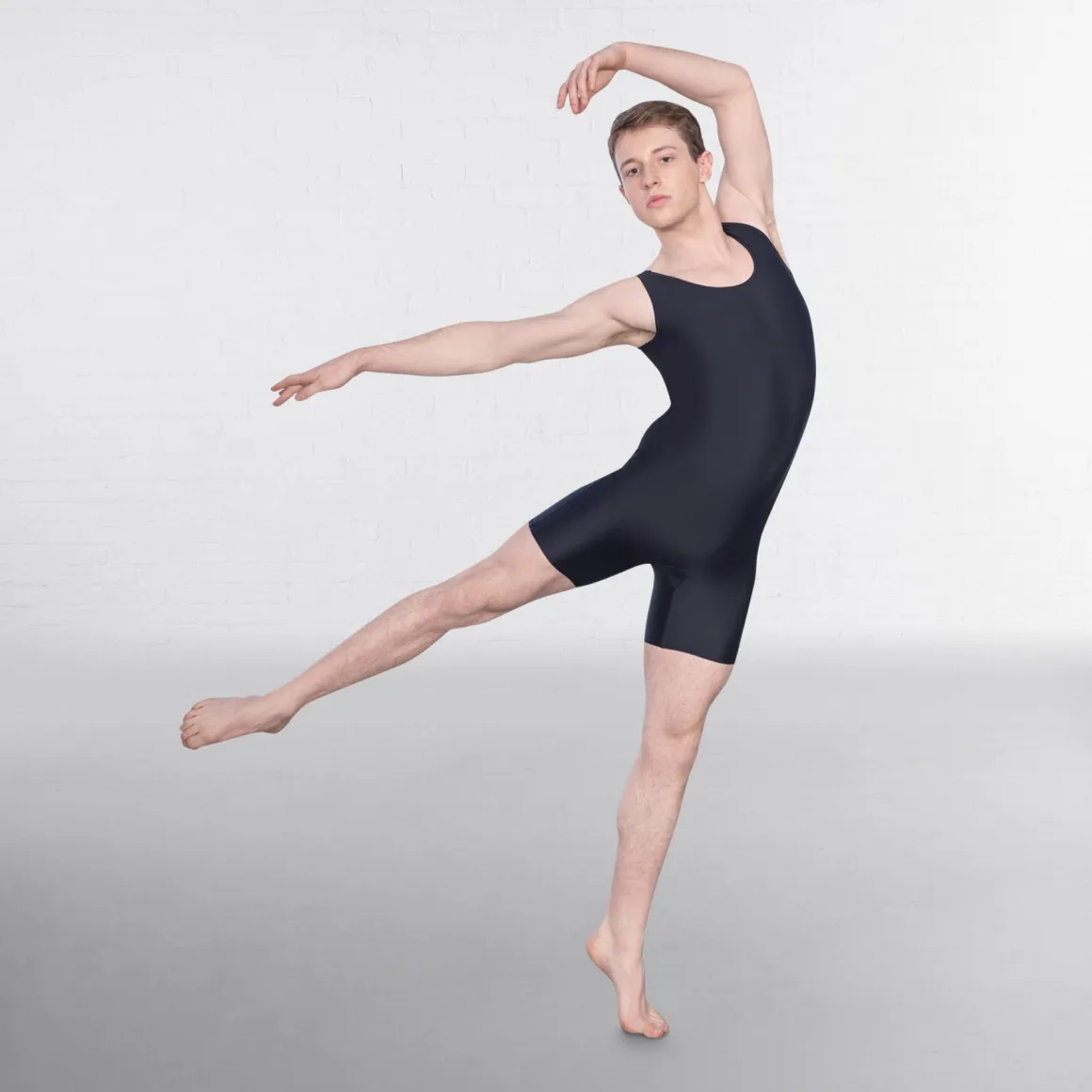 1st Position Male Sleeveless Scoop Neck Biketard