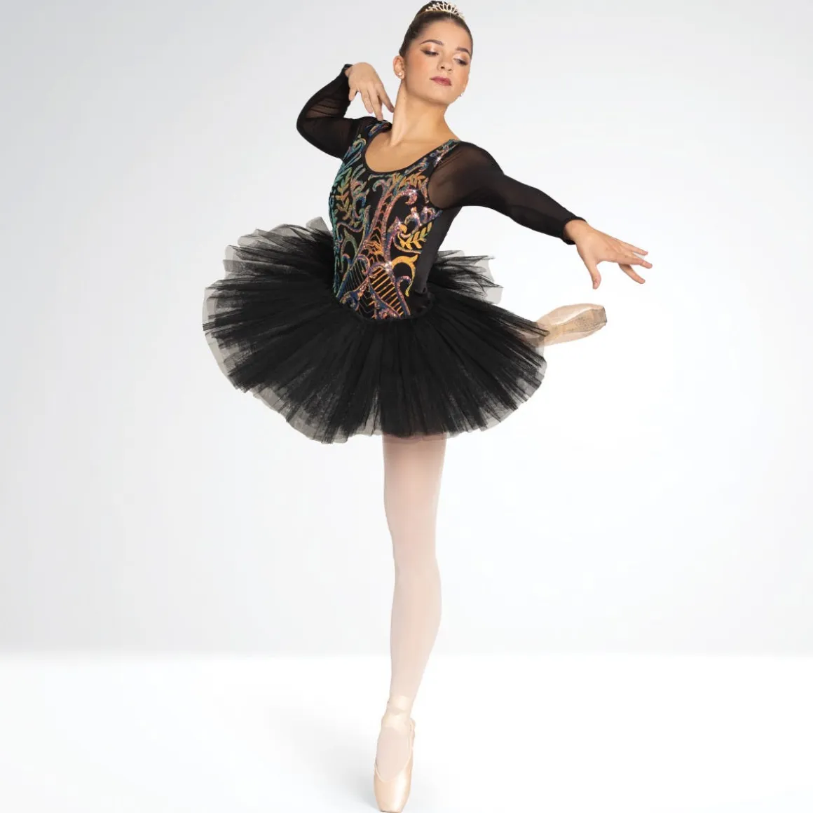 1st Position Mesh Long Sleeved Sequinned Tutu