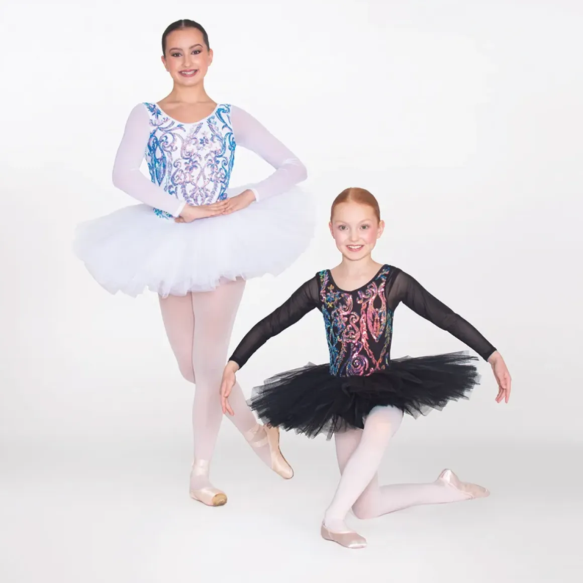 1st Position Mesh Long Sleeved Sequinned Tutu