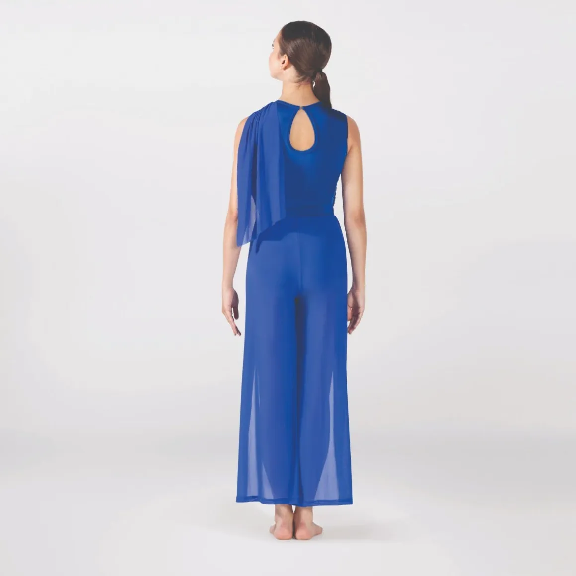 1st Position Mesh Sash Leotard with Separate Matching Front Split Trousers