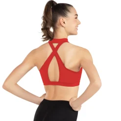 1st Position Mock Neck Zip Front Bra