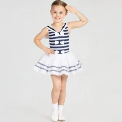 1st Position Nautical Stripe Tutu with Sailor Collar